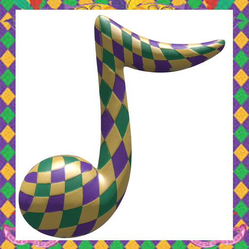 Mardi Gras Music Note