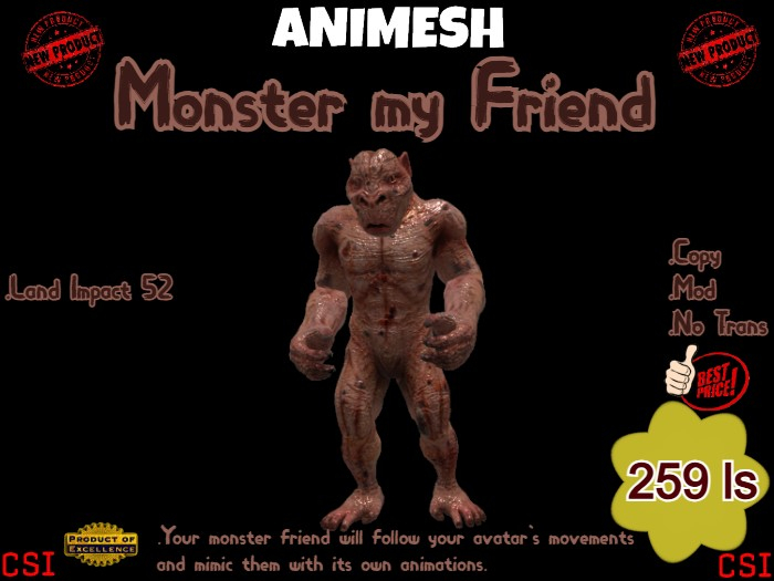 AniMesh Monster my Friend (box)