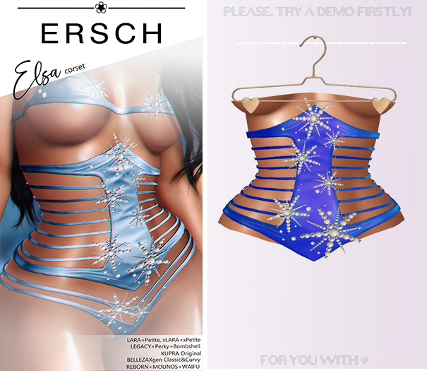 ERSCH - Elsa Corset -electric-