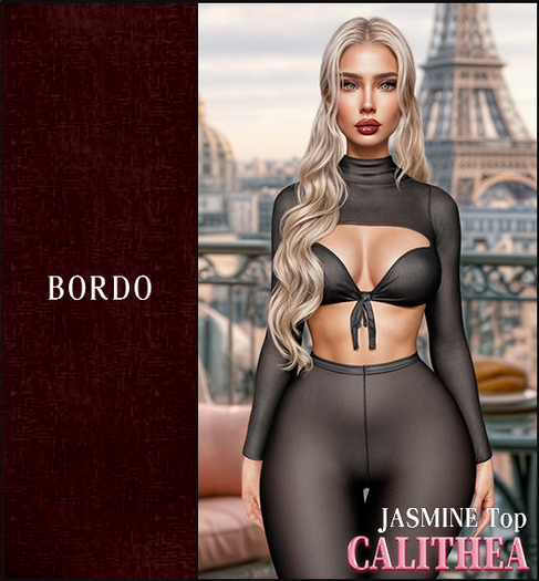 CALITHEA . Jasmine . Top . Bordo