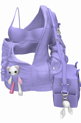 *CK* Teddy crush sweater LILAC