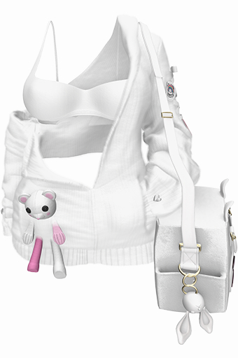 *CK* Teddy crush sweater WHITE