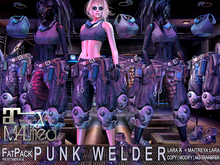LaraX Lara FATPACK MALified - 6x Punk Welder Outfits - COPY/MOD