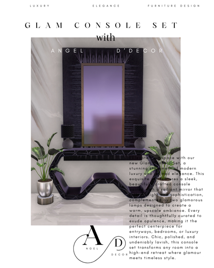A.D Glam Console set 