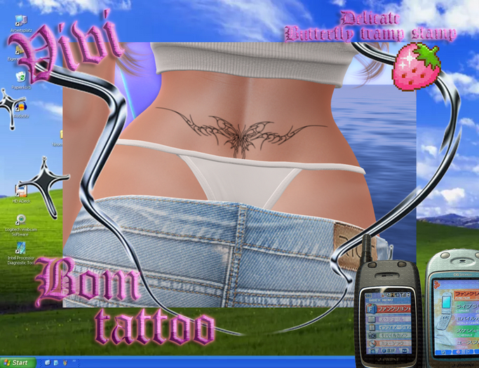 Delicate Butterfly tramp stamp Vivi