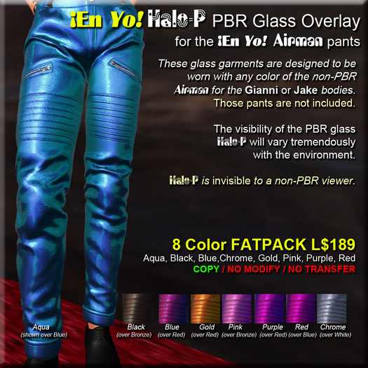En YO! Halo for Airman PBR Glass Overlays FATPACK for Jake and Gianni