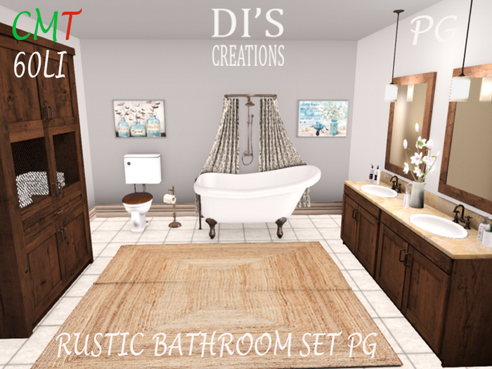 RUSTIC BATHROOM SET PG