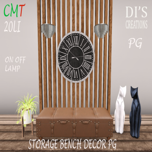 STORAGE BENCH DECOR PG