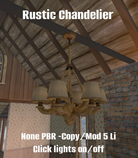 Rustic Chandelier Box