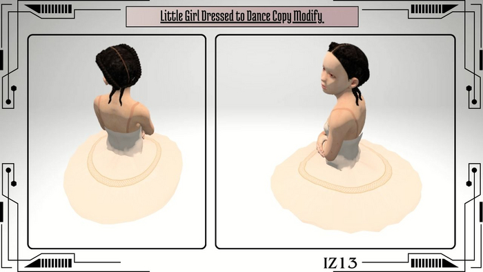 Kleines Mädchen zum Tanzen gekleidet – Copy / Modify