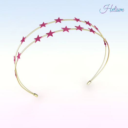 Pink Gold Stars Headband