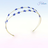 Royal Gold Stars Headband