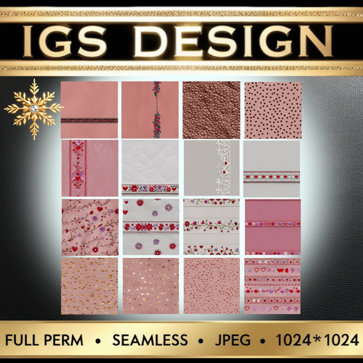 *IGS* 16 Full Perm Romantic Leathers Set