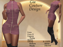 "GCD" Genie Zipper Dress Pink