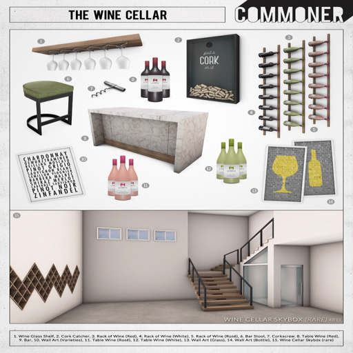 [Commoner] The Wine Cellar / Bar Stool