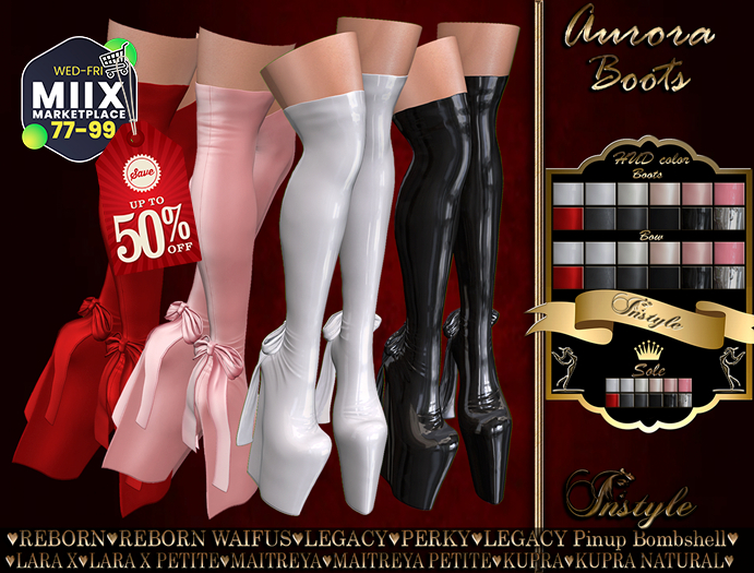 PROMOTION !!! InStyle BOOTS ***Aurora***HUD color