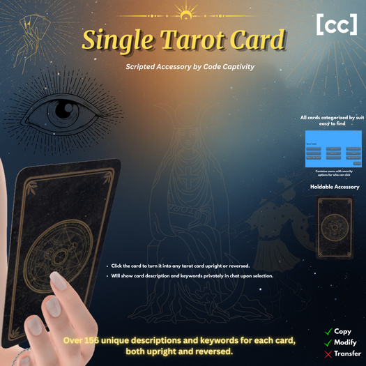 Code Captivity - Single Tarot Card