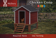 MyStory Chicken Coop (Red/Green Kids)