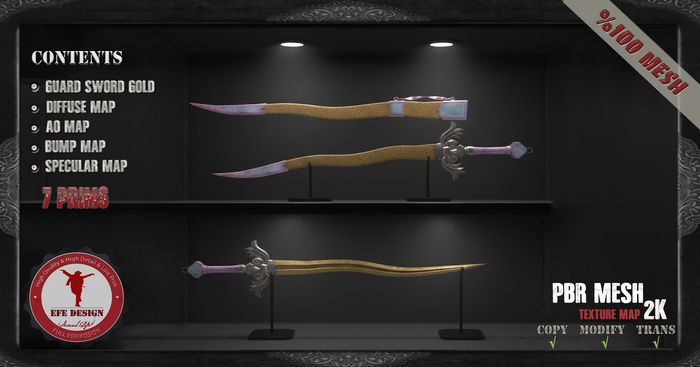 (Efe Design) Guard Sword Gold Full perm