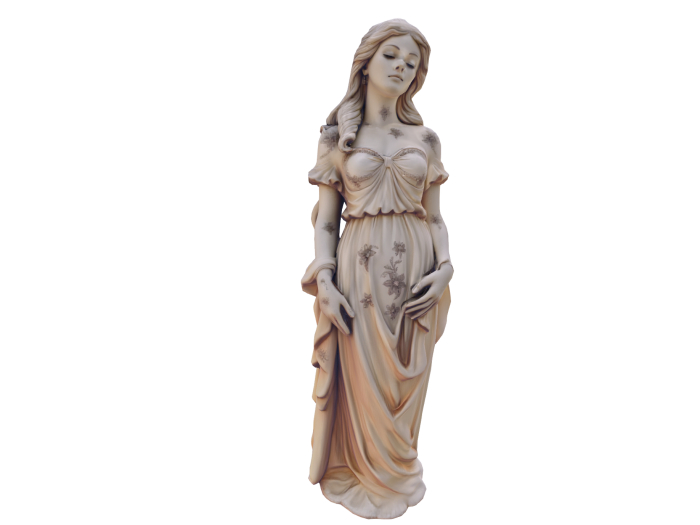 Stone Serenity Girl Statue FULL PERM