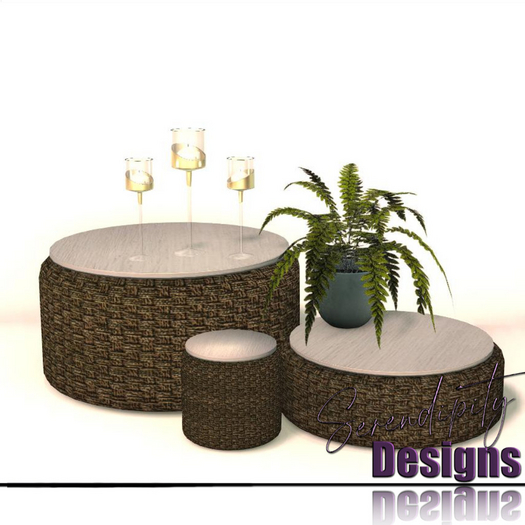 Serendipity Designs - Cape May Low Table Grouping