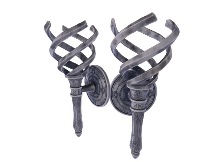 Silver Wall Sconce FULL PERM
