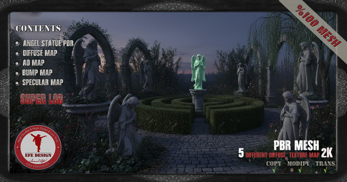 (Efe Design) Angel Statue PBR Fatpack Full perm 