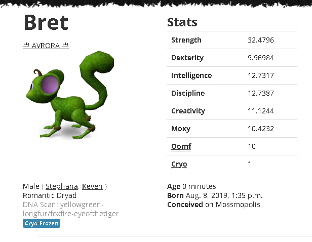 Mossm Cryo Pod - Bret