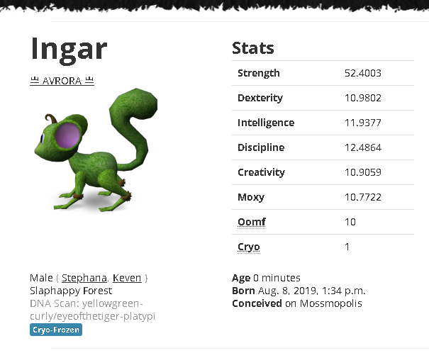 Mossm Cryo Pod - Ingar