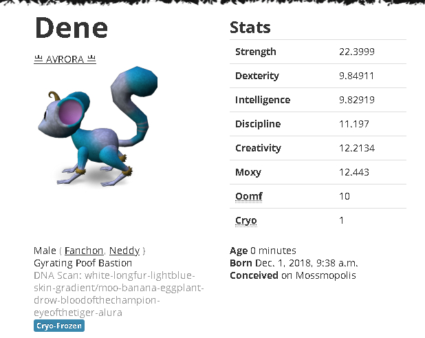 Mossm Cryo Pod - Dene