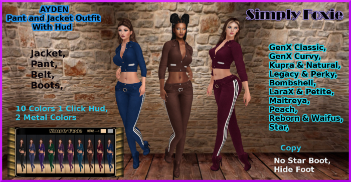 AYDEN Pant and Jacket Outfit With Hud (Boxed) ADD