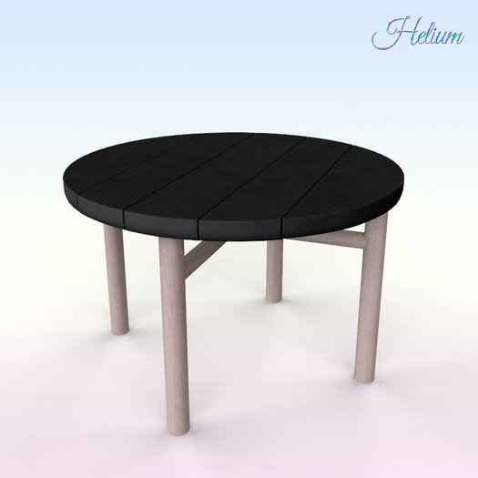 Black Beige Top Balcony Table