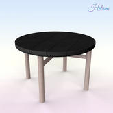Black Beige Top Balcony Table