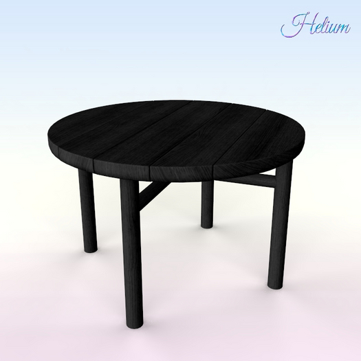 Black Top Balcony Table