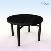 Black Top Balcony Table