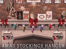 Magnetic - Xmas Stockings Hanger {colors}