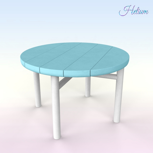 Blue Top Balcony Table
