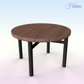 Brown Black Top Balcony Table