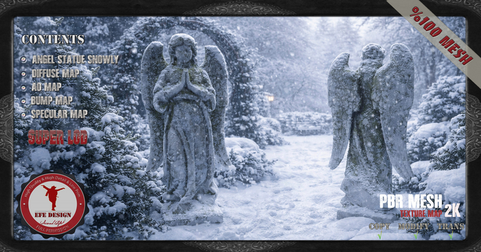 (Efe Design) Angel Statue Snowly Full perm