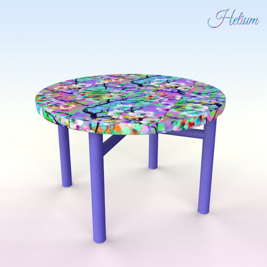 Iridescent Top Balcony Table