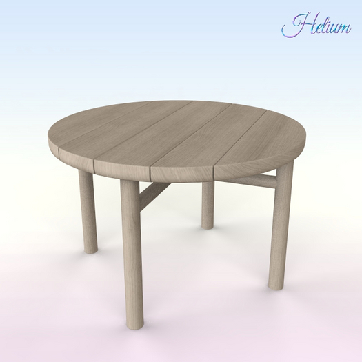 Pale Wood Top Balcony Table