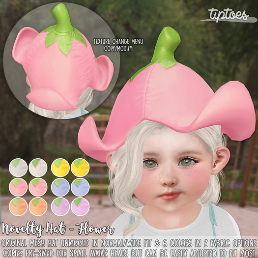 . tiptoes - Novelty Hat - Flower