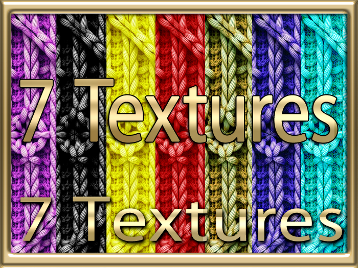 [ Intricately Knit Seamless 02 ] 7 Textures