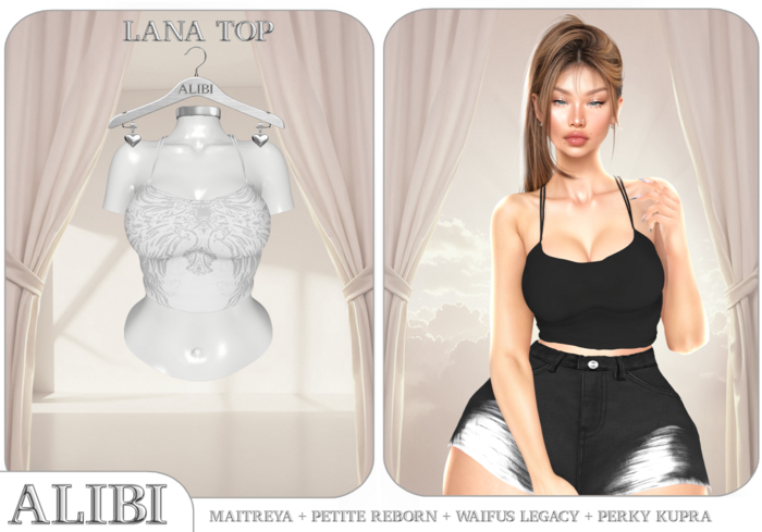 ALIBI - Lana Set Top (Metallic)