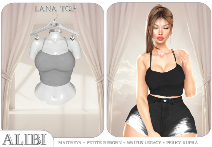 ALIBI - Lana Set Top (Grey)