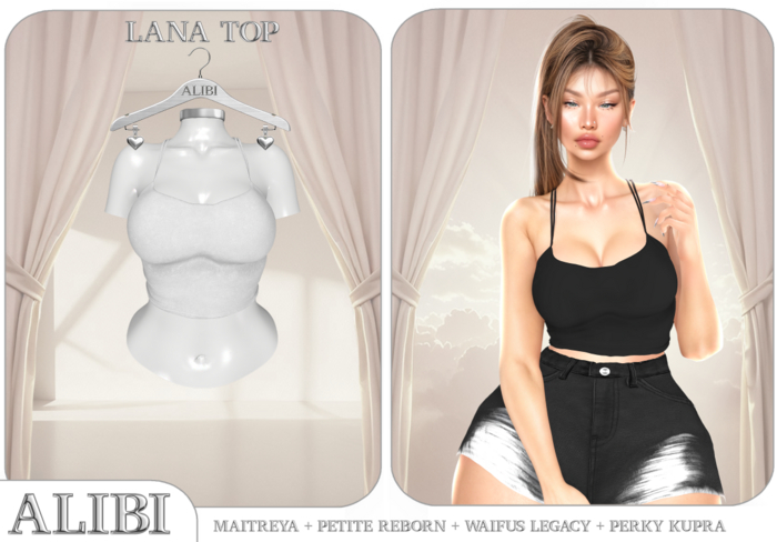 ALIBI - Lana Set Top (White)