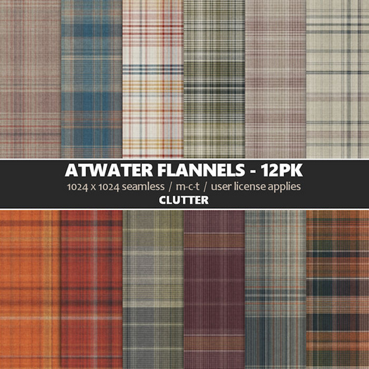 Clutter - Atwater Flannels - 12PK