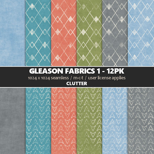 Clutter - Gleason Fabrics 1 - 12PK