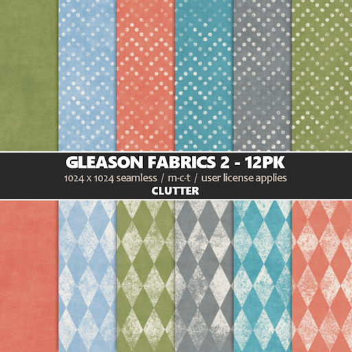 Clutter - Gleason Fabrics 2 - 12PK