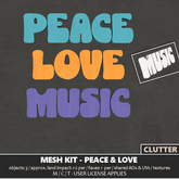 Clutter - Mesh Kit - 2025 Peace Love Music